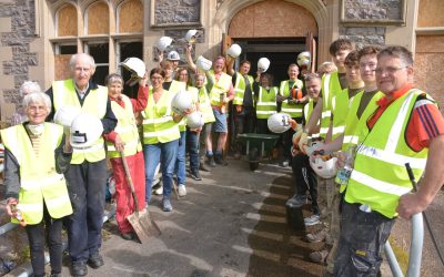 Volunteers Assistance at Leanchoil Clear Up Event